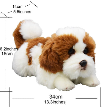 Realistic Pekingese Dog Stuffed Animal Plush Toy